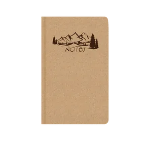 Notizen leer - A5 - Kraftpapier - Berge